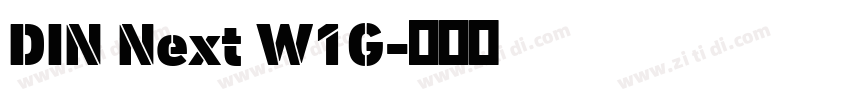 DIN Next W1G字体转换